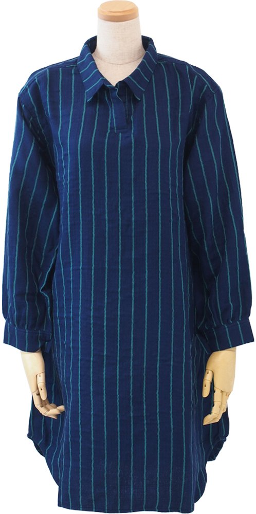 ウチノ　マシュマロガーゼ　ストライプ チュニック ワンピース Amazon.co.jp: UCHINO チュニックワンピース マシュマロガーゼピン